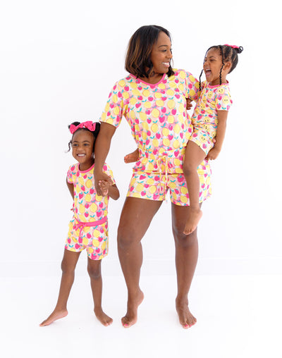 summer 2-piece pajamas : WITH FACES