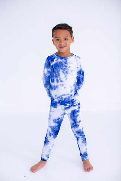 Sapphire Tie-Dye 2-Piece Pajamas