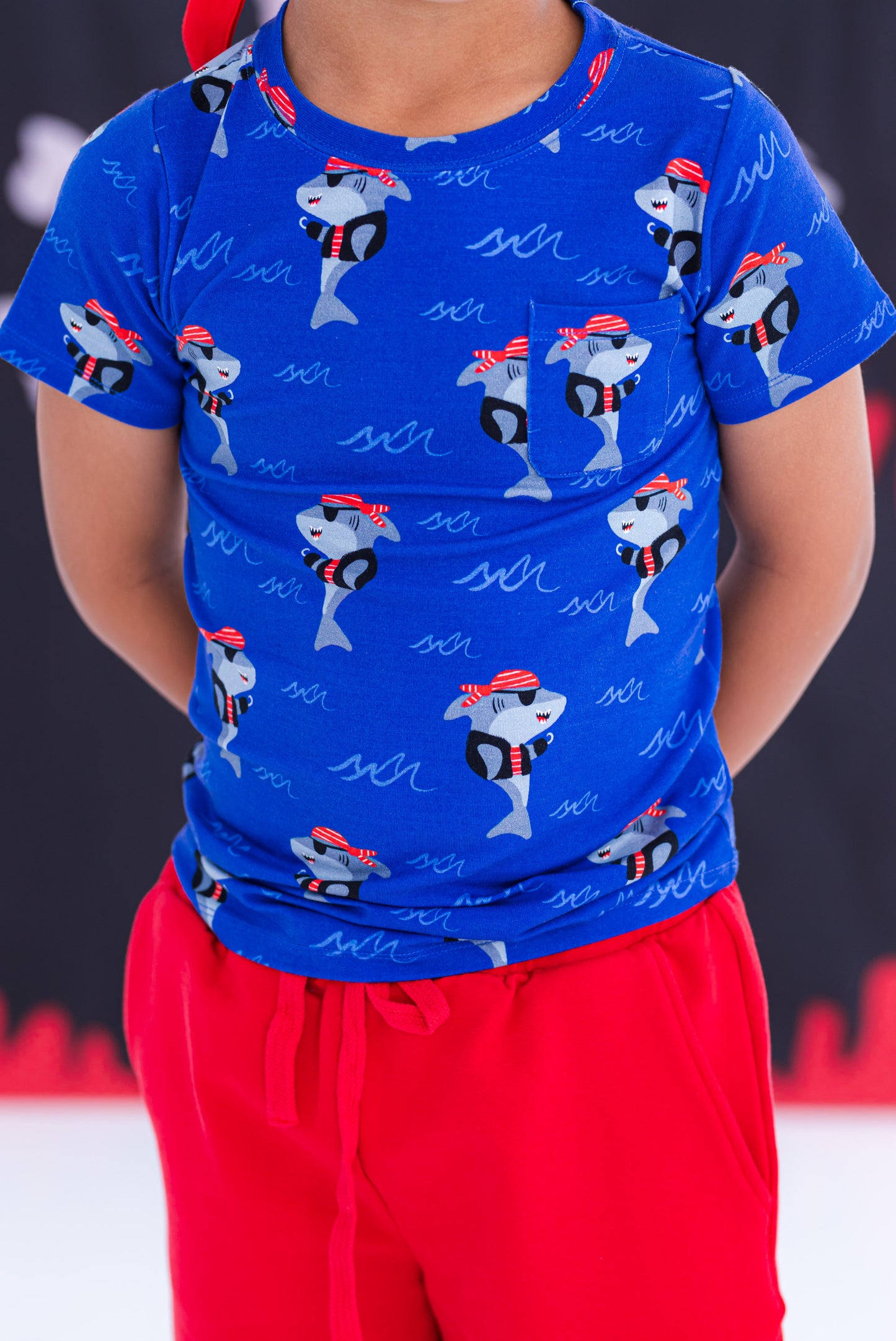 Sebastian bamboo cotton pocket t-shirt front view with chest pocket detail