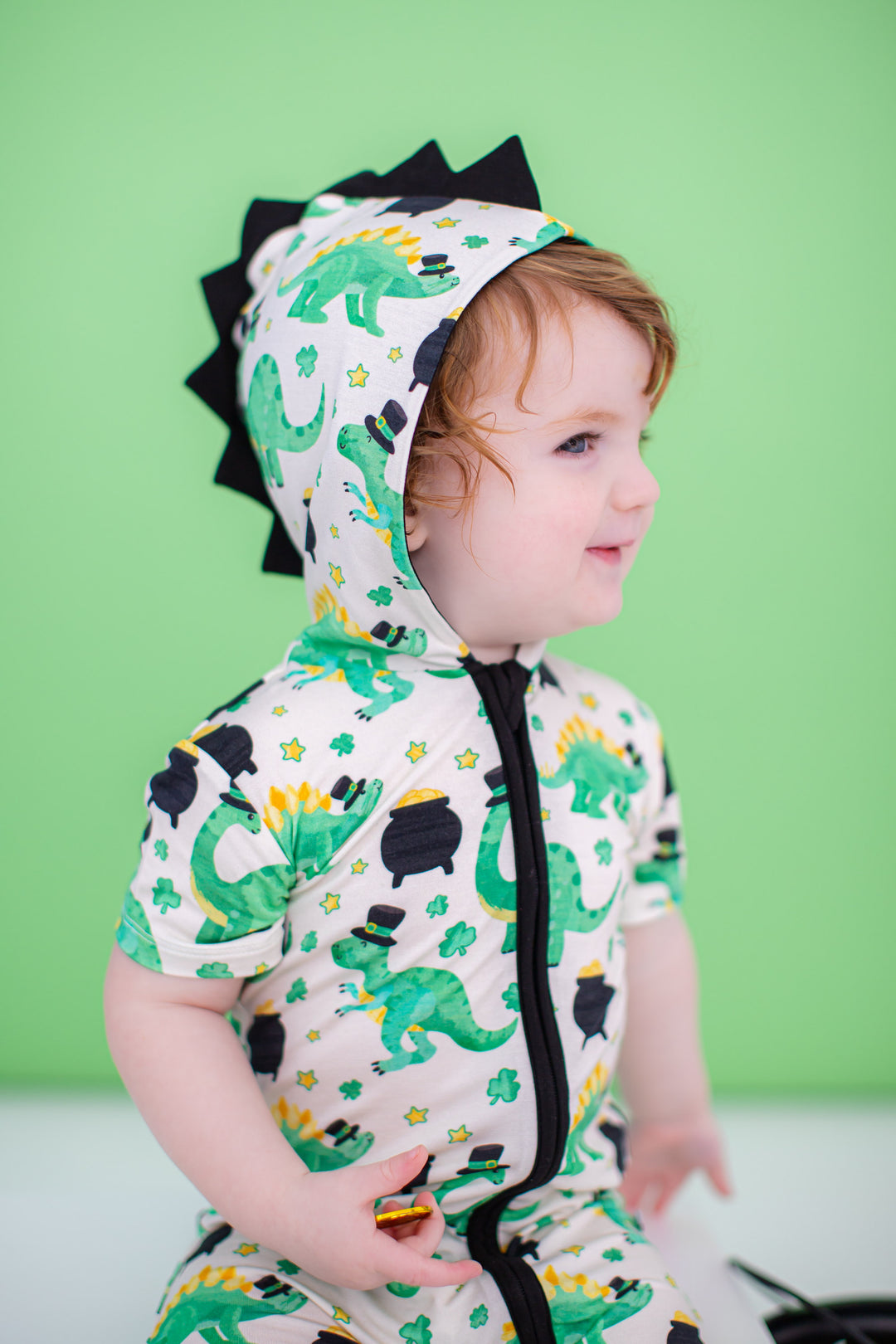 Birdie online bean 2T Rex hooded romper