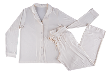 Ivory Ribbed Women's Lounge Set