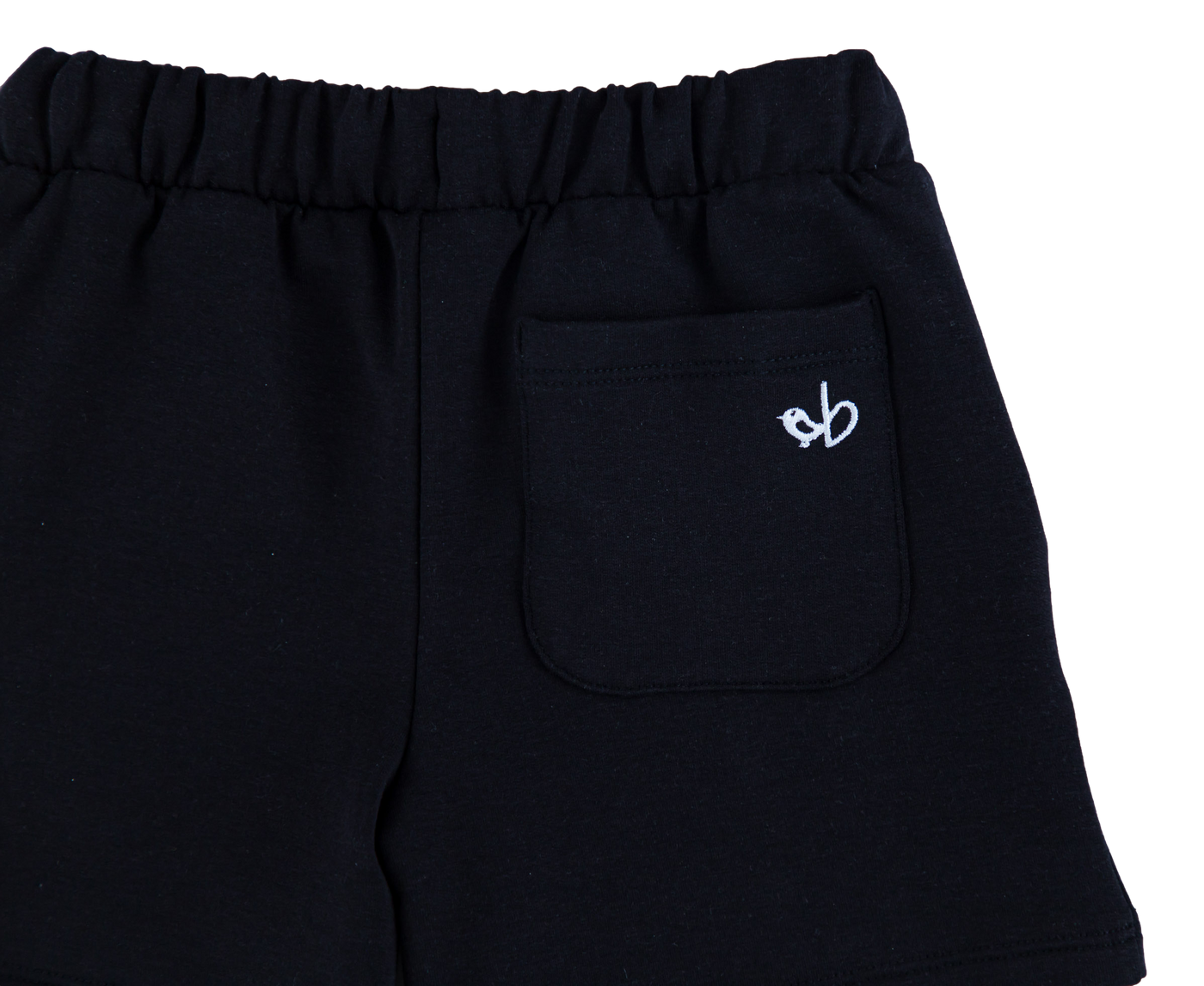 jet black bamboo/cotton shorts