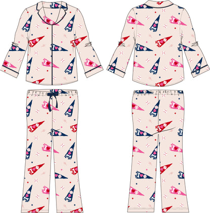 I Love Baseball Bamboo Set
