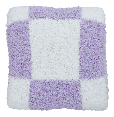 lavender check microfiber blanket- STROLLER