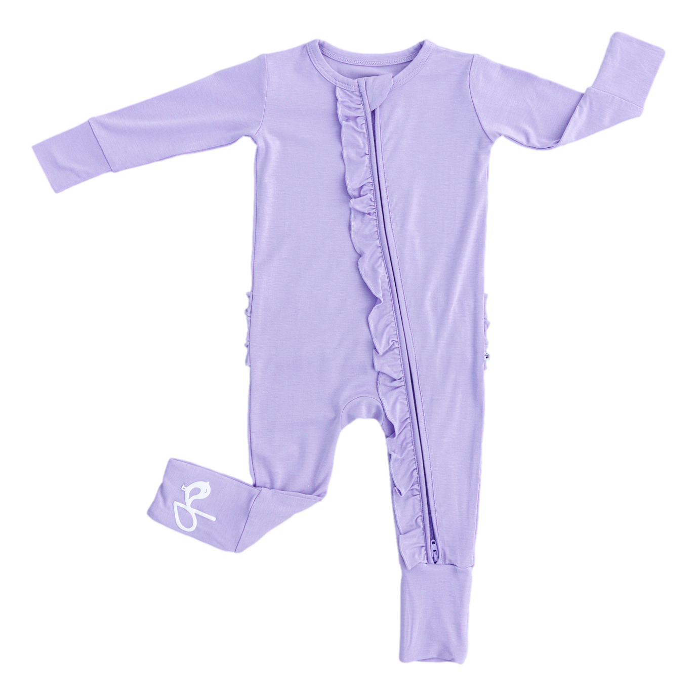 lavender ruffle convertible romper