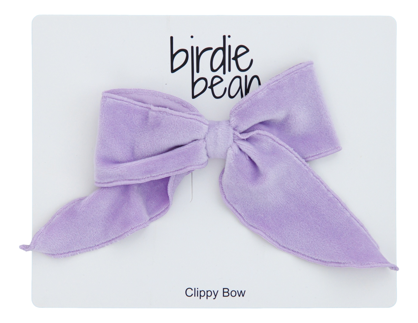 lavender velvet clippy bow