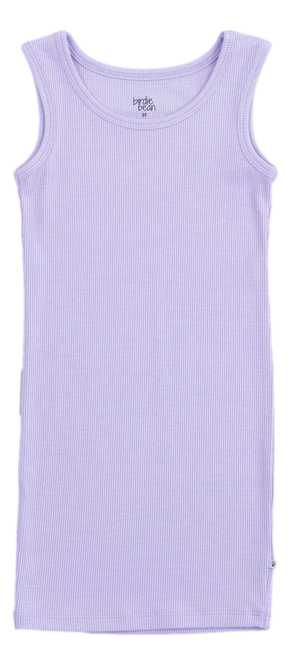 Lavender Ribbed Tank Dress