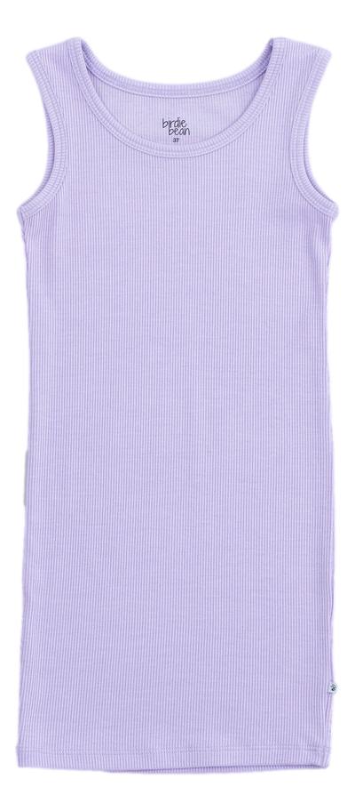 Lavender Ribbed Tank Dress