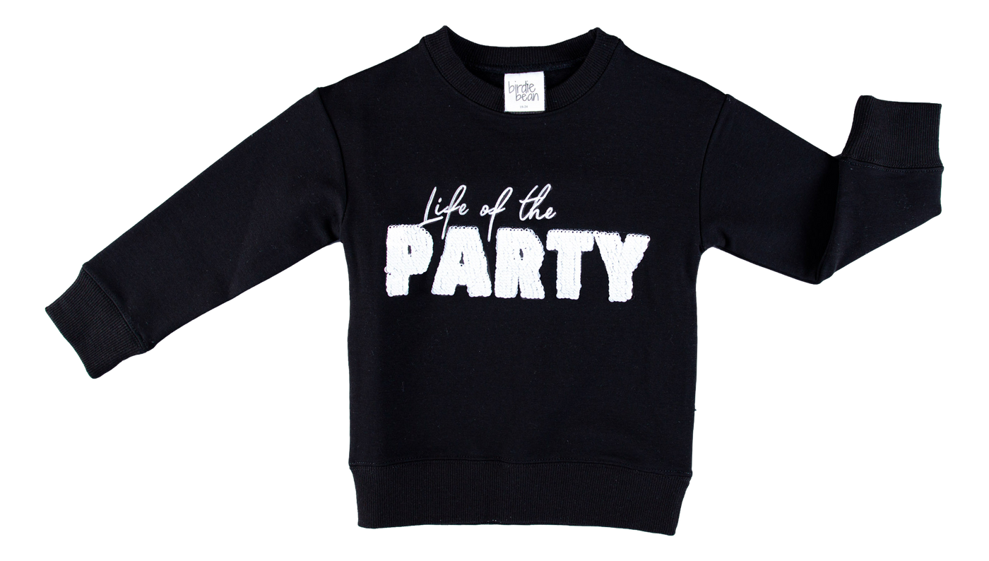 life of the party sequin crewneck sweatshirt
