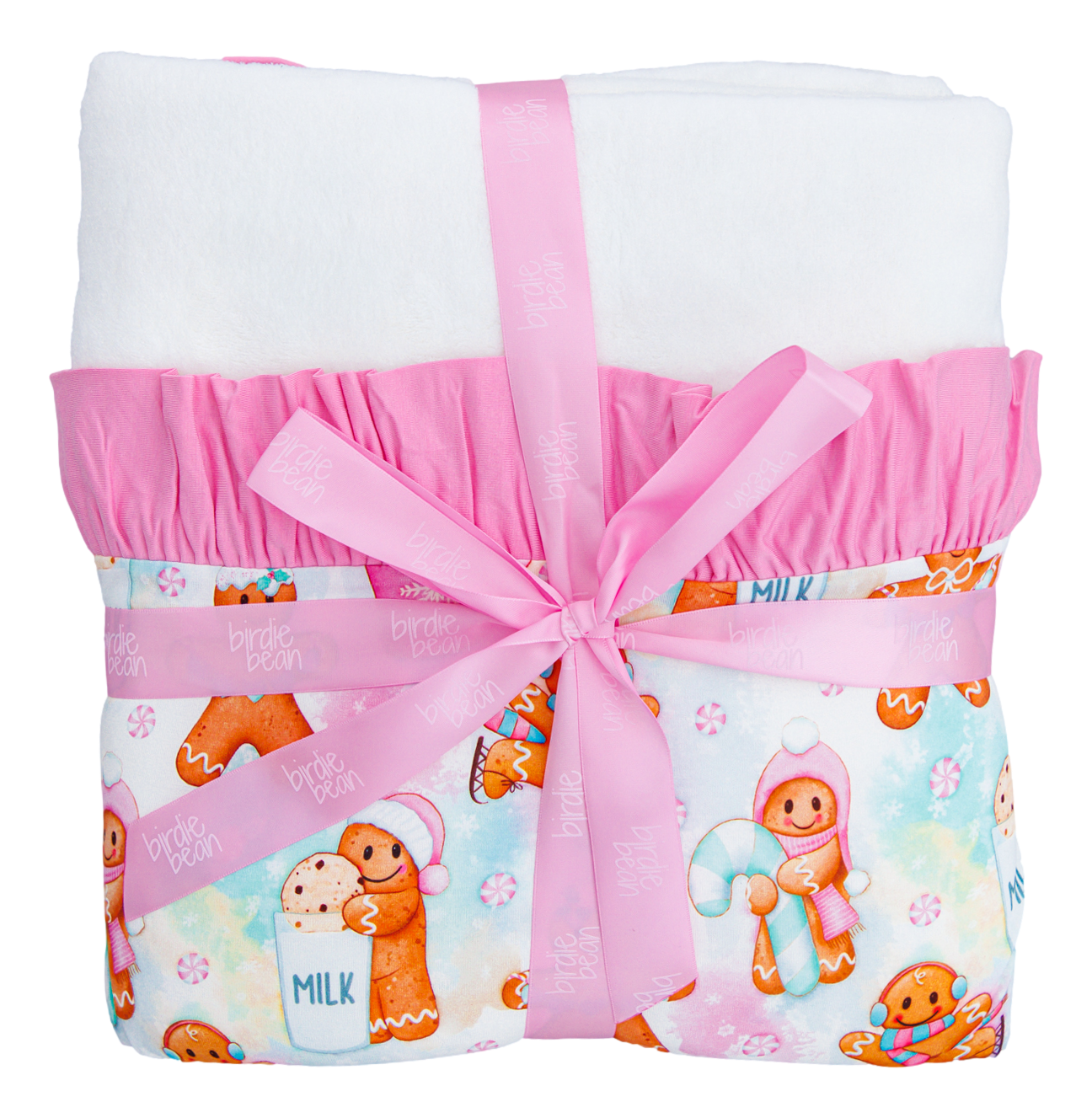 meri ruffle plush birdie blanket: TODDLER