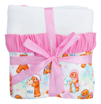 meri ruffle plush birdie blanket: TODDLER