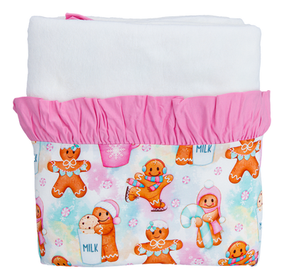 meri ruffle plush birdie blanket: TODDLER