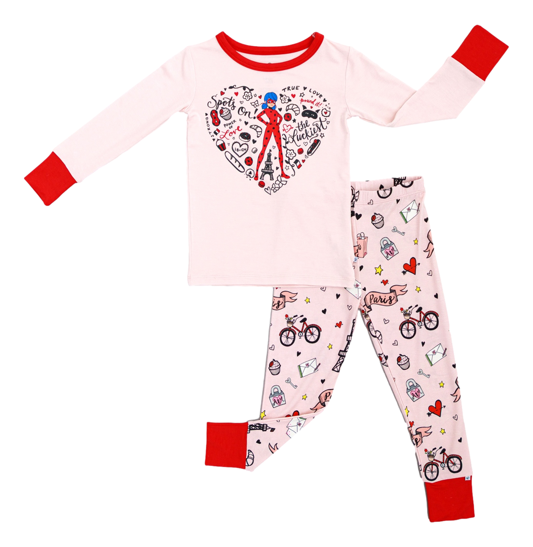Cotton Pyjamas Ladybird Pyjamas Girl Petit Lem Ladybug Organic