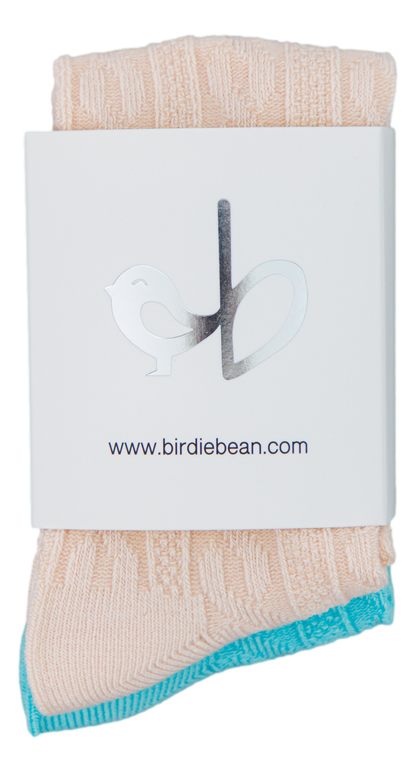 Knee-High Socks Set- MOSS AND LATTE