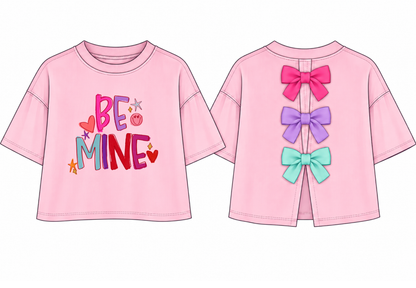 Be Mine Bow Back Tee