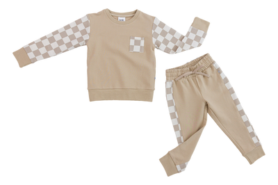 Oat Check Jogger Set