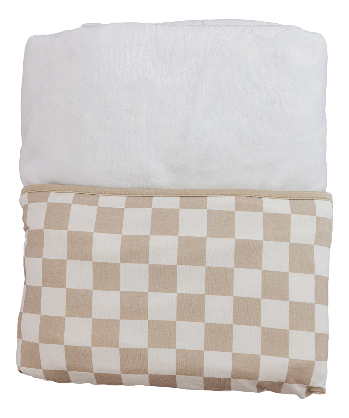Oat Check Plush Toddler Blanket