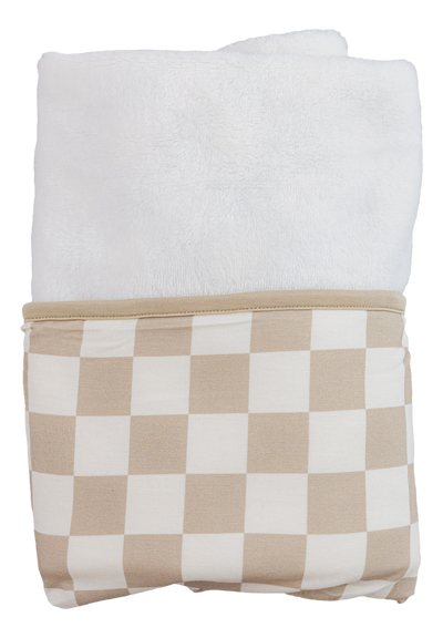 Oat Check Plush Birdie Blanket- STROLLER