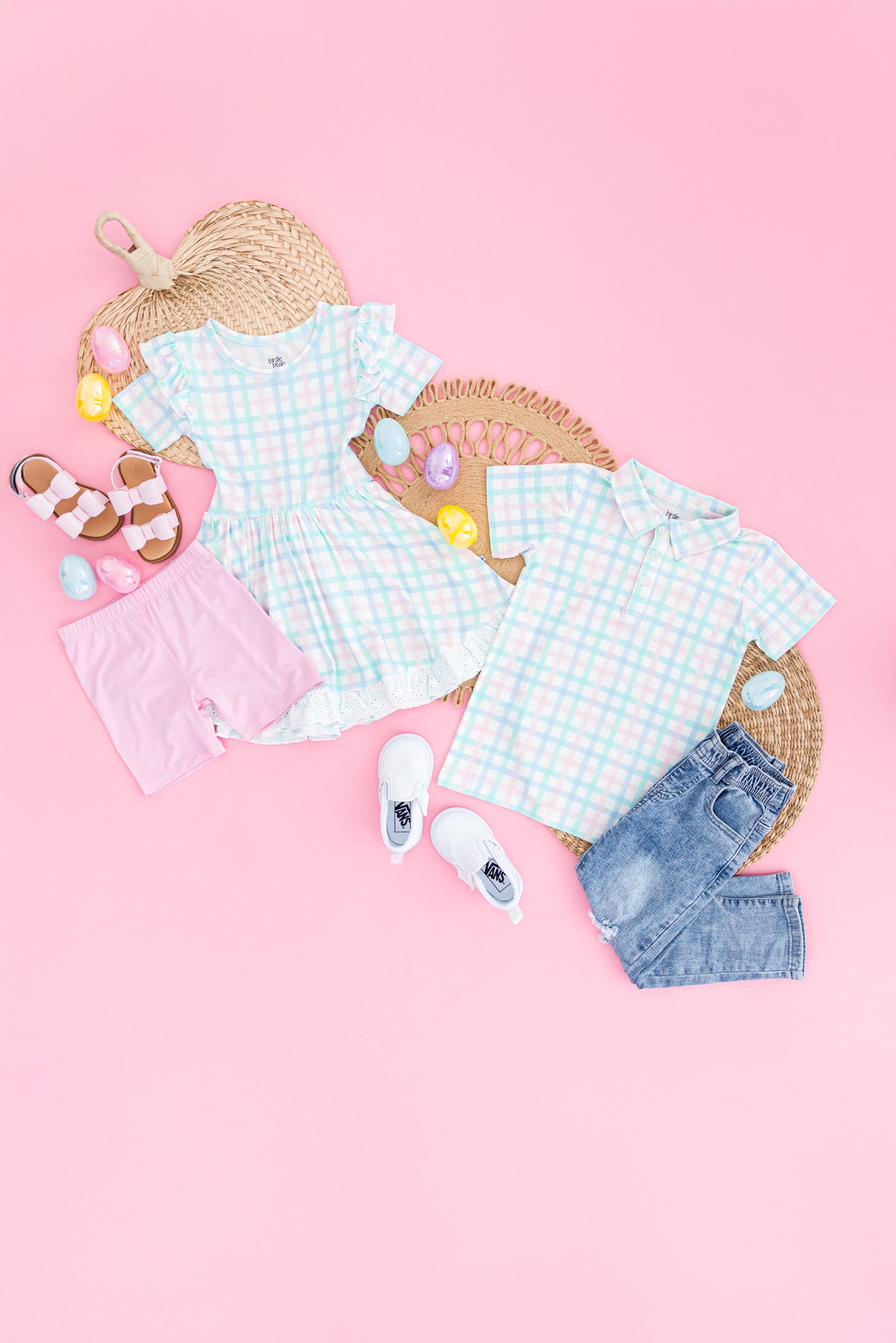 Pastel Gingham Polo Shirt