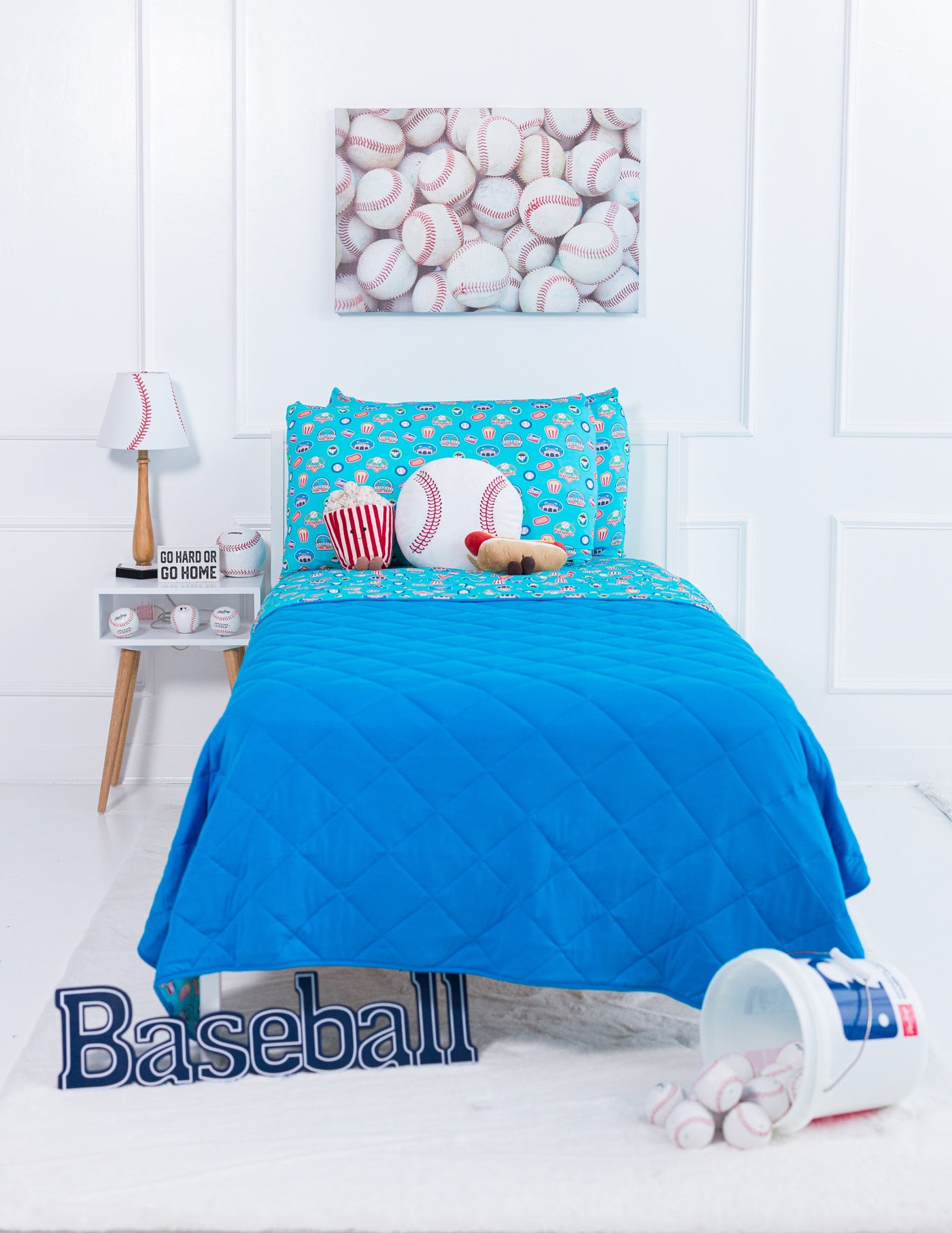 Baseball Patches Twin Birdie Quilt