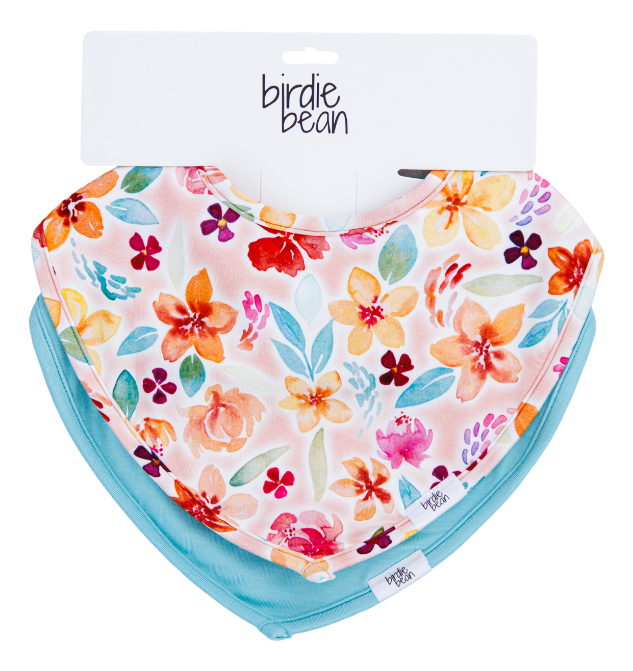 pearl and moss bandana bib set