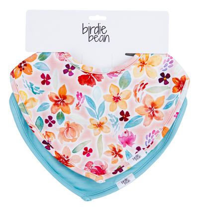 pearl and moss bandana bib set