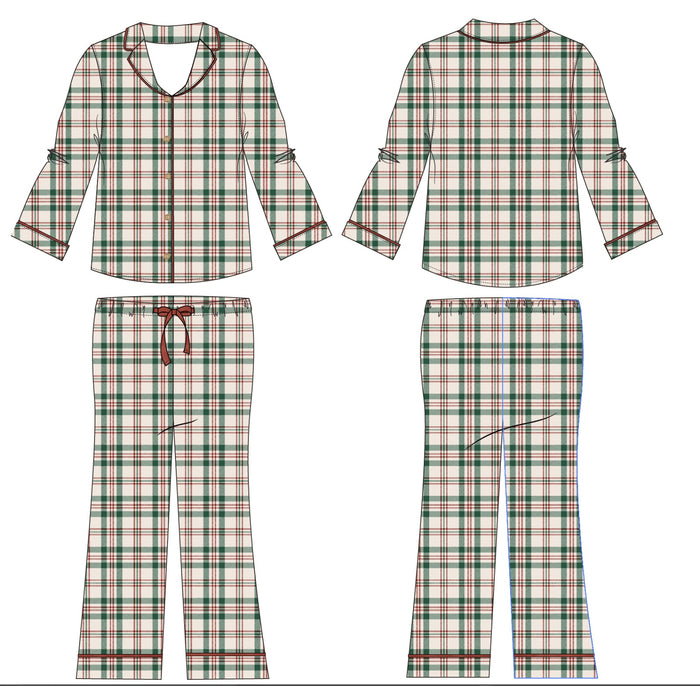 PRE SALE: Classic Christmas Plaid Women's Lounge Set