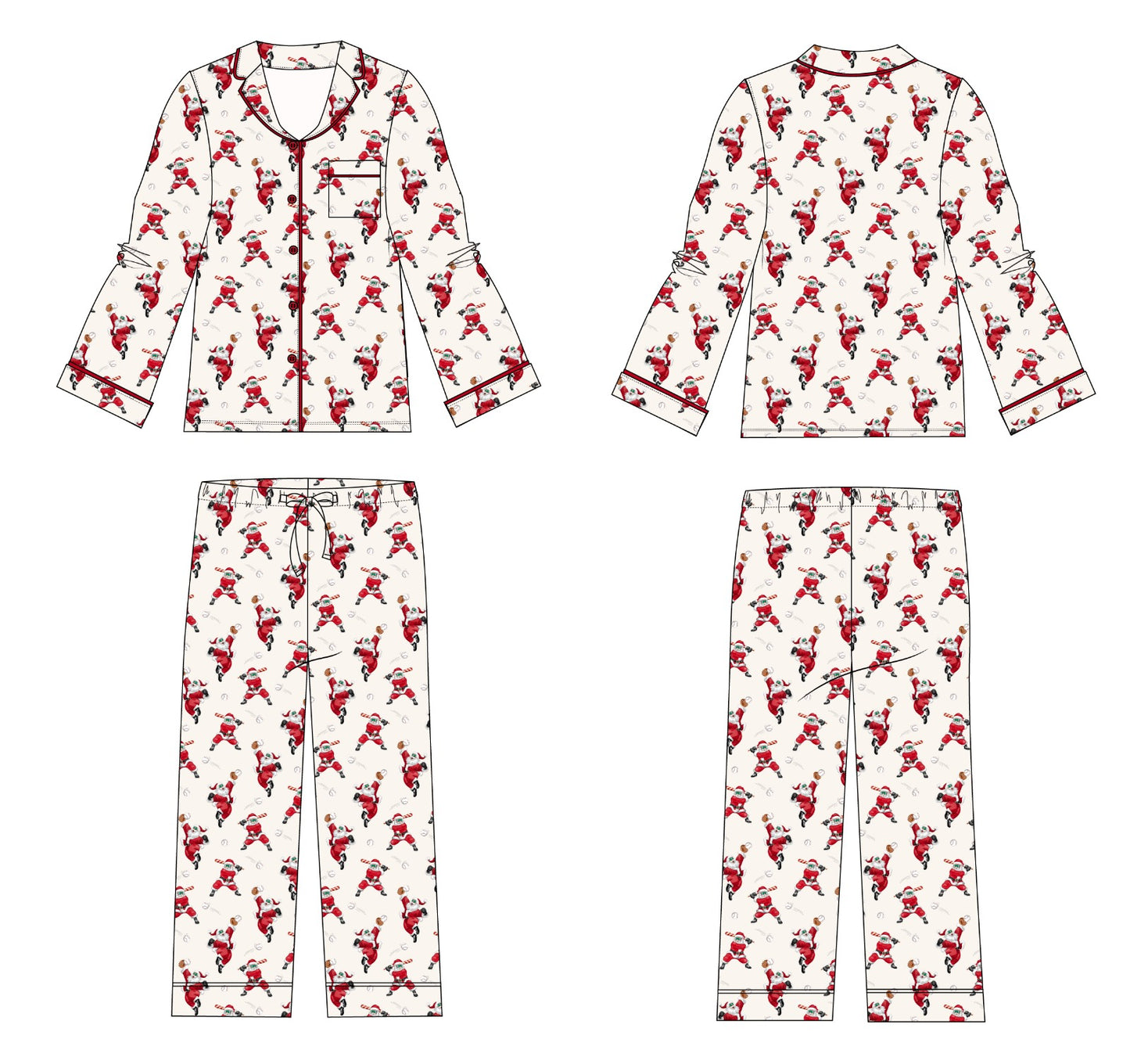 PRE-ORDER: Grand Slam Santa Bamboo Set