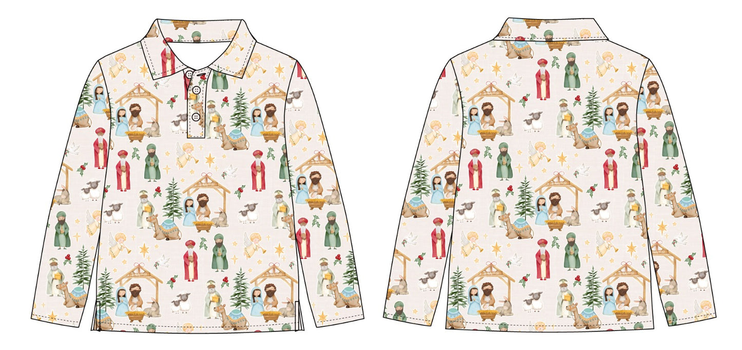 PRE ORDER: O Holy Night Polo Shirt
