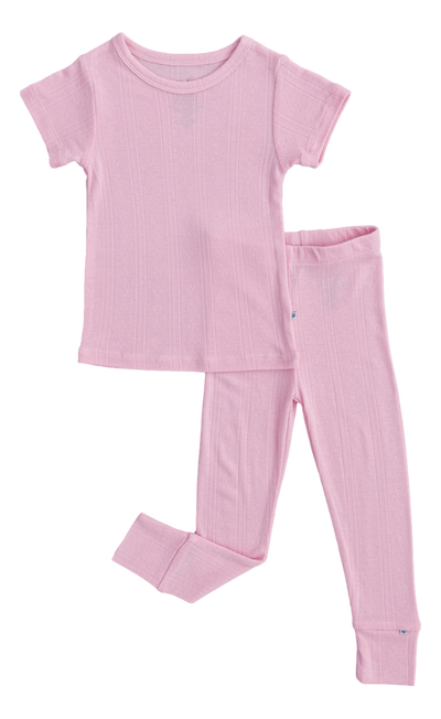 Pink Pointelle 2-Piece Pajamas