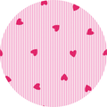 Pinstripe Pink Hearts