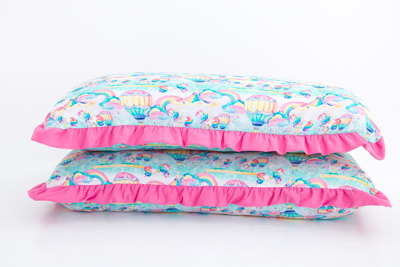 Priscilla Ruffle Zipper Pillowcase Set