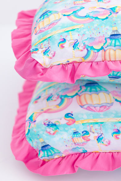 Priscilla Ruffle Zipper Pillowcase Set