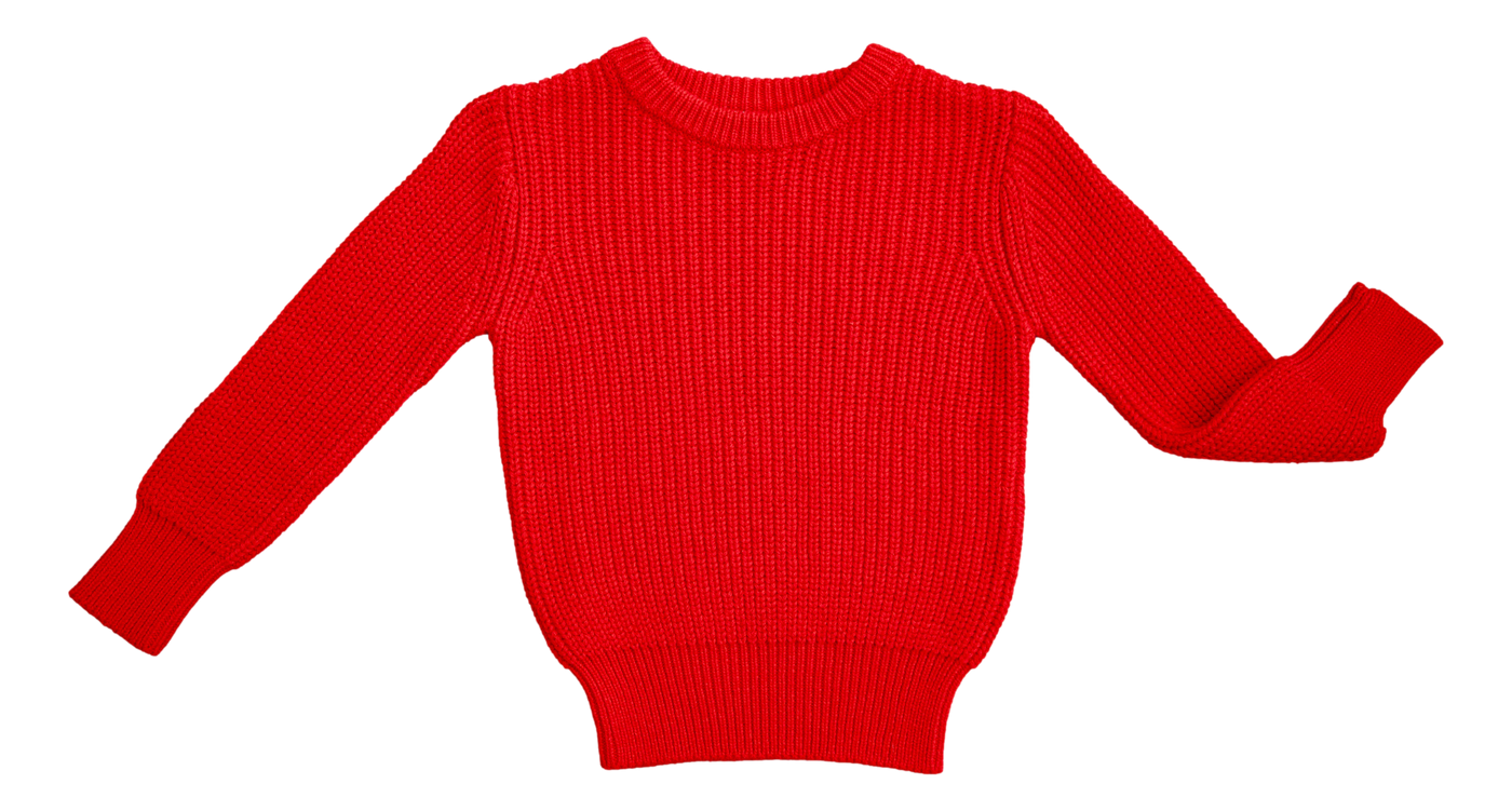 ruby chunky knit sweater