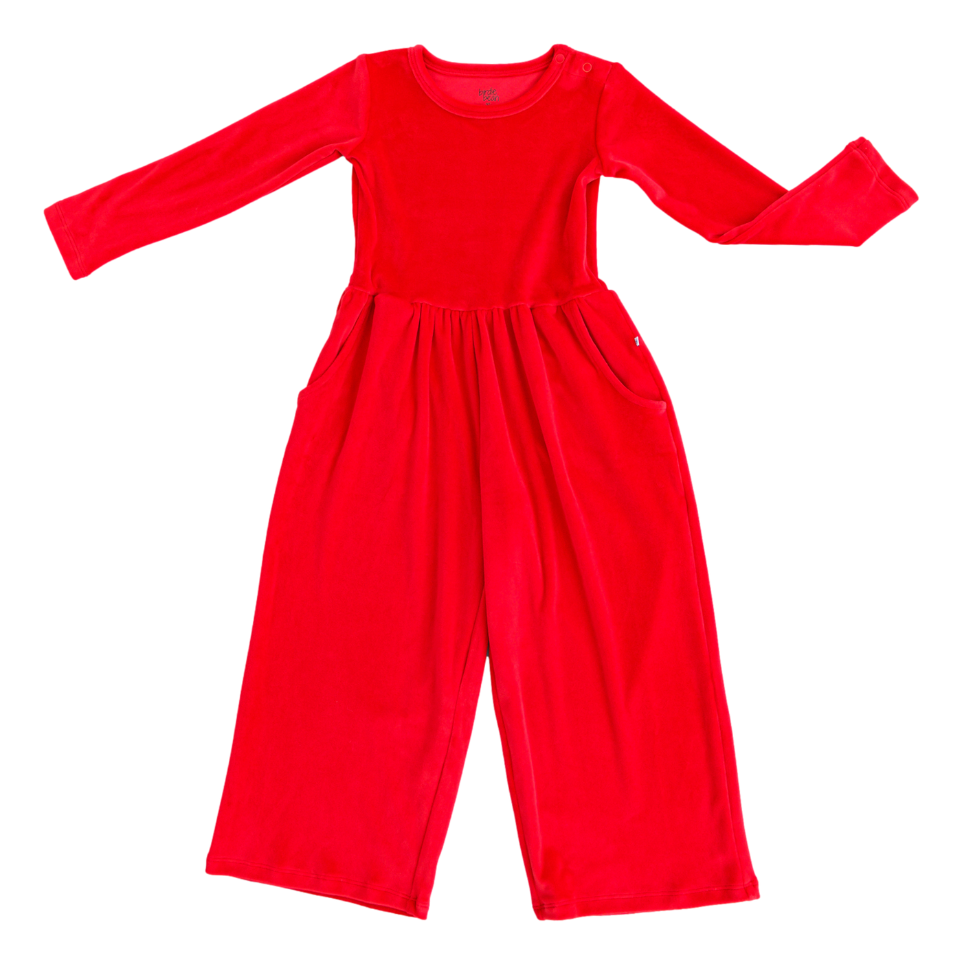 red velvet leggy jumpsuit