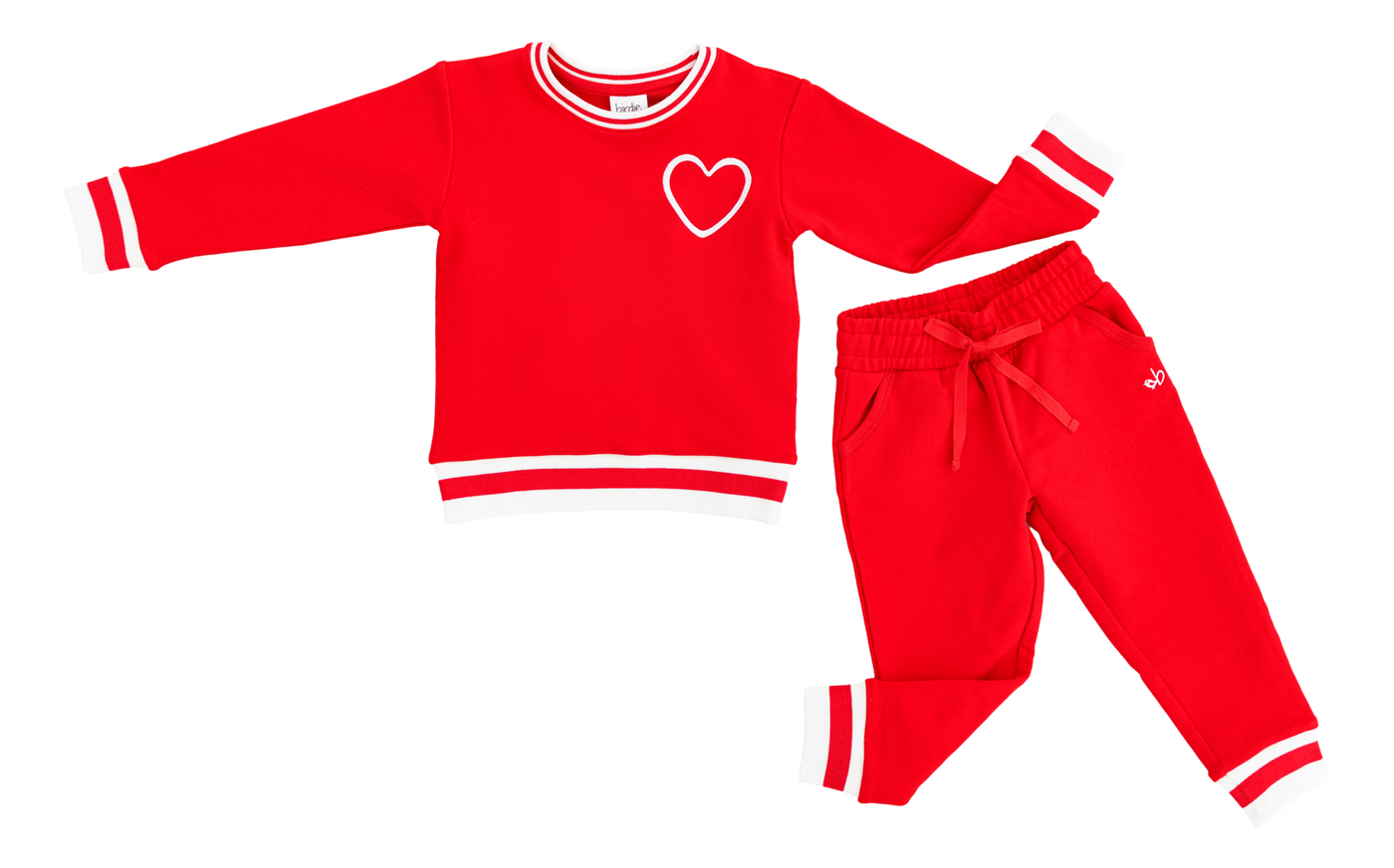 Red Varsity Jogger Set