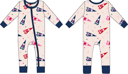 I Love Baseball Convertible Romper