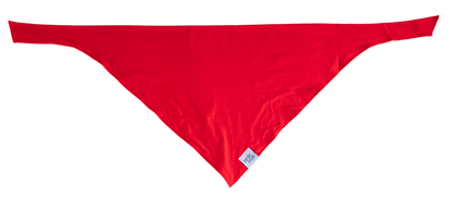 Red bamboo dog bandana
