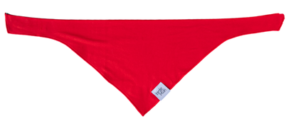 Red bamboo puppy bandana
