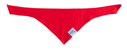 Red bamboo dog bandana