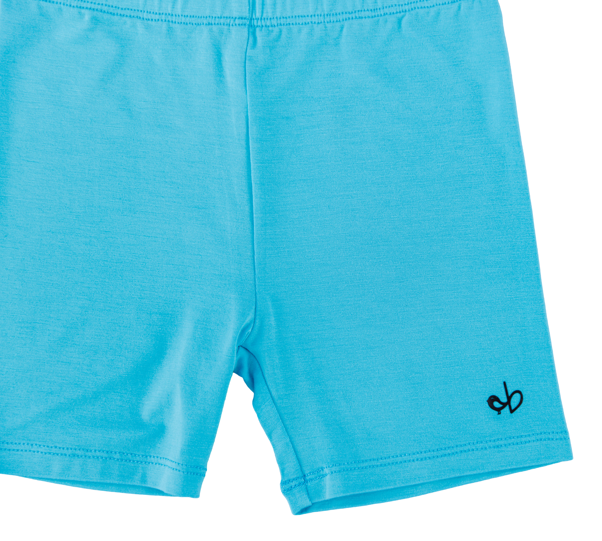 Close-up of Scuba Biker Shorts made from bamboo viscose and spandex
