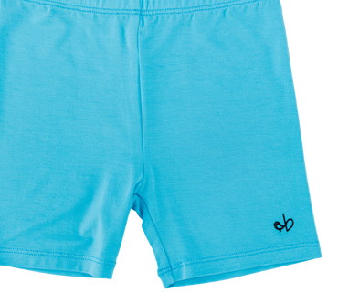 Close-up of Scuba Biker Shorts made from bamboo viscose and spandex