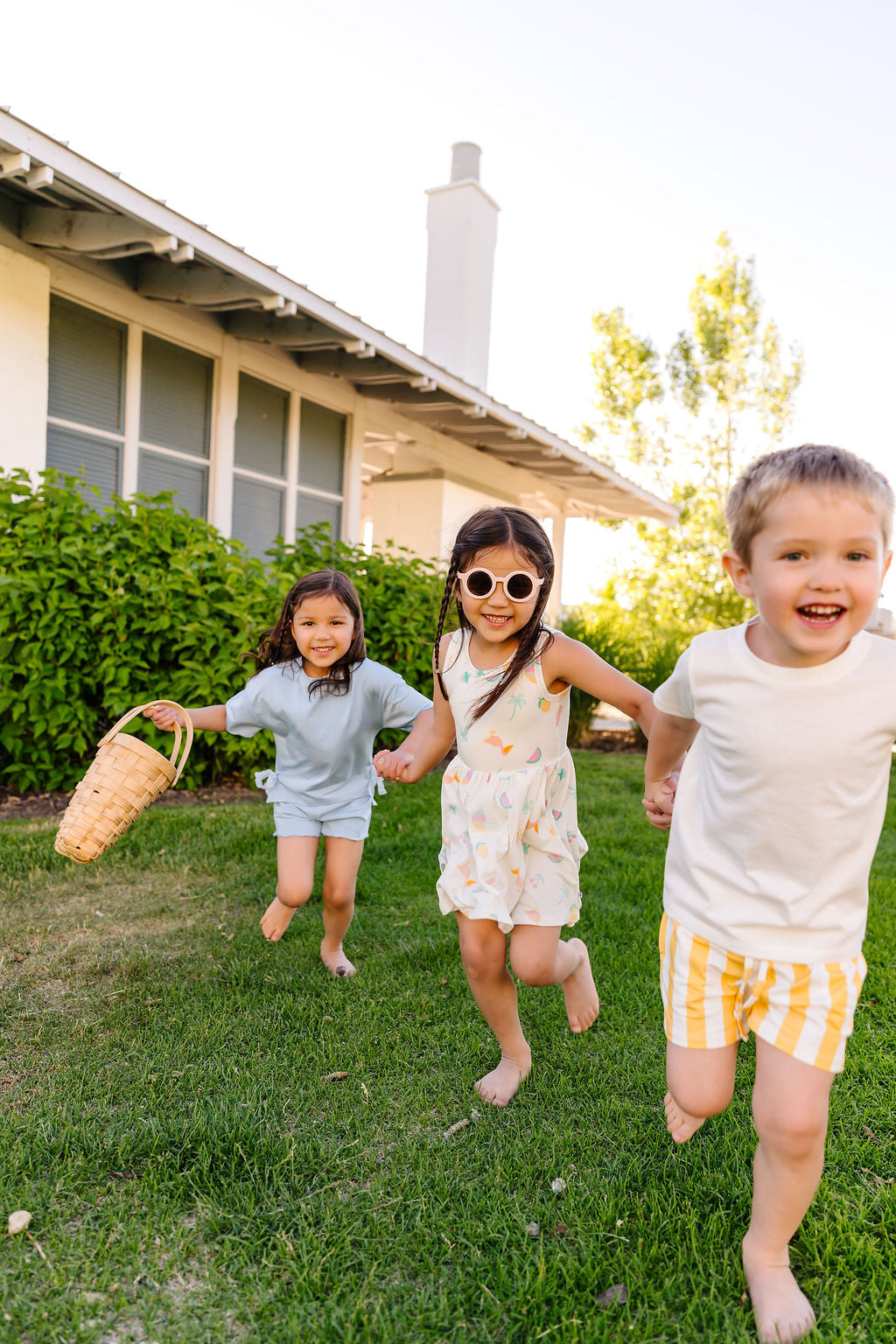 Golden Stripe Bamboo/Cotton Shorts
