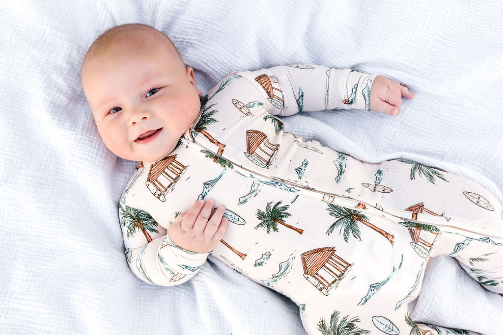 Boho Surf Ribbed Convertible Romper