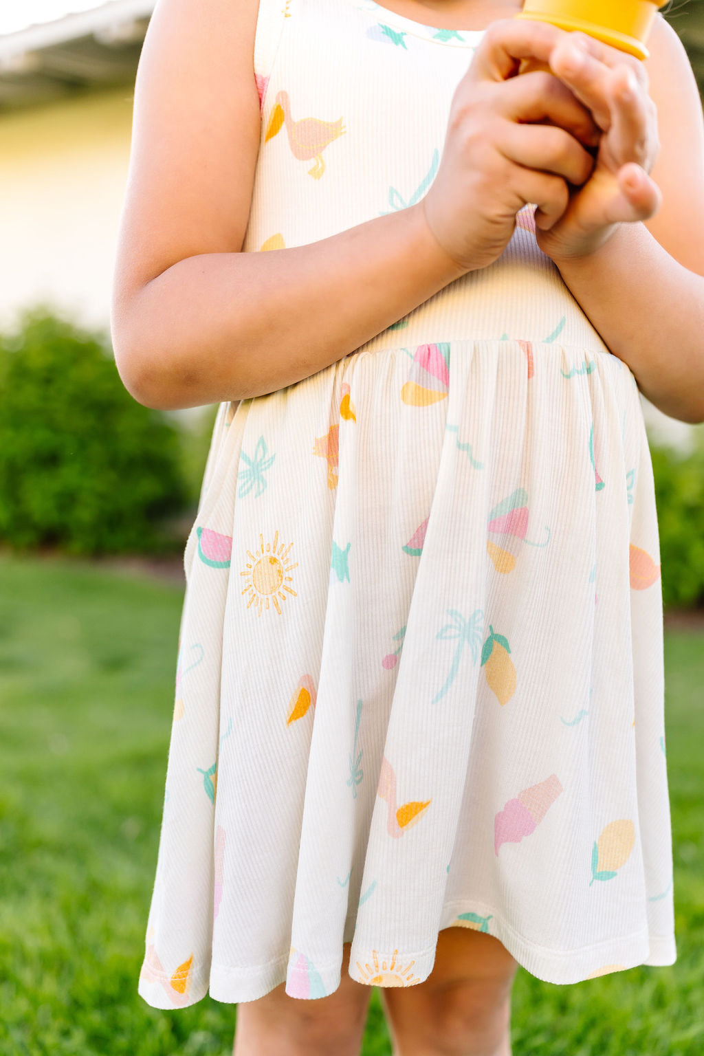 Summer Vibes Ribbed Bamboo Dress