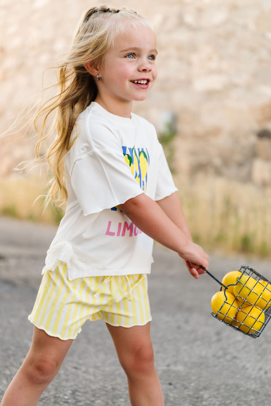 Limon Scalloped T-Shirt Set