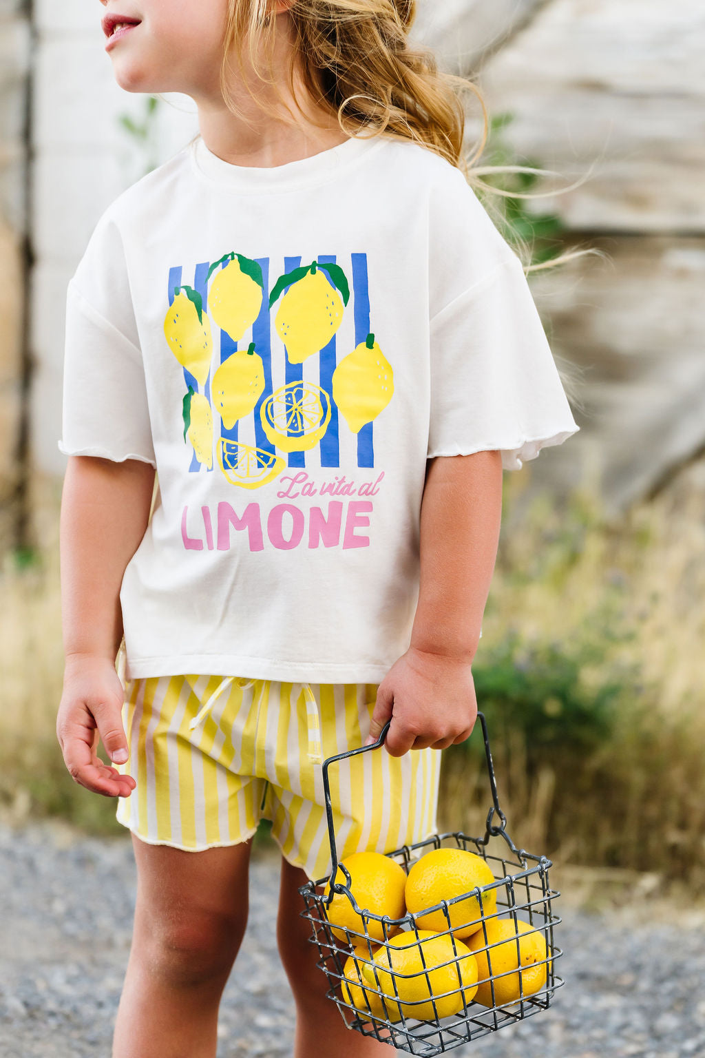 Limon Scalloped T-Shirt Set