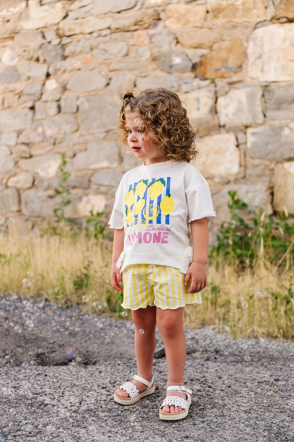 Limon Scalloped T-Shirt Set
