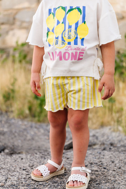 Limon Scalloped T-Shirt Set