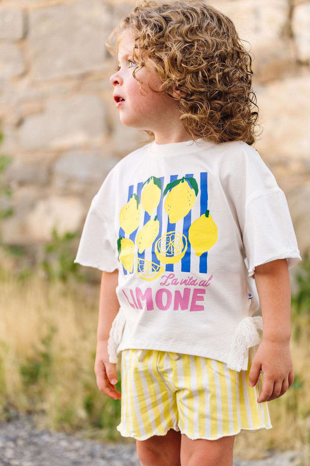 Limon Scalloped T-Shirt Set